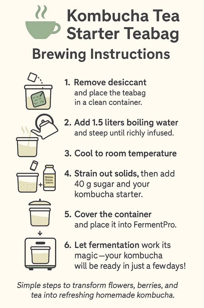 Kombucha Brewing Glass Beaker Set (1.7L × 2) — SCOBY Not Included